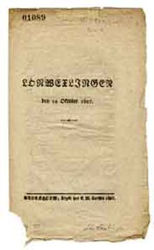 Lönwexlingen den 24 oktober 1827.