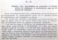 Socialdemokraterna och De arbetslösas förening kräver nödhjälpsarbeten - stadsfullmäktige 1892