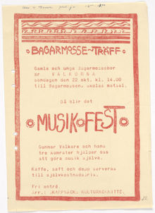 Musikfest i Bagarmossen, Skarpnäcks kulturkommitté 1972