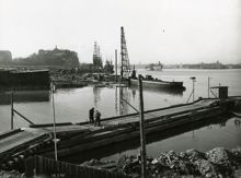 Masthamnen: Utvidgning av Stadsgårdskajen vid Tegelviken.