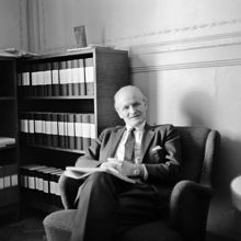 Stadshuset. Stadsfullmäktigeordförande Bengt Lind