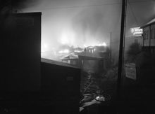 Kvarteret Getingen. Eldsvåda i kåkområdet