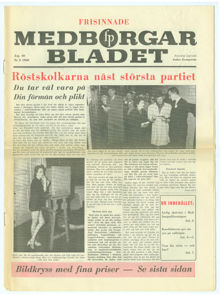 Röstskolkarna näst största partiet. Frisinnade Medborgarbladet 1960