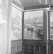 Götgatan 72. Restaurang Druvan. Väggmålningar
