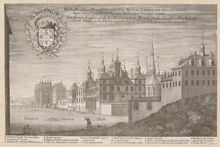 Magnus Gabriel de la Gardies palats i Stockholm från öster