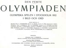 Den femte olympiaden : olympiska spelen i Stockholm 1912 i bild och ord