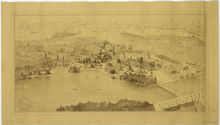 Panorama över planerad Stockholmsutställning 1897