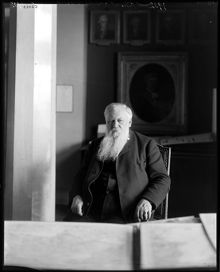 Porträtt av riksantikvarie Hans Hildebrand