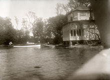 Göta Segelsällskaps klubbhus på Jungfruholmarna