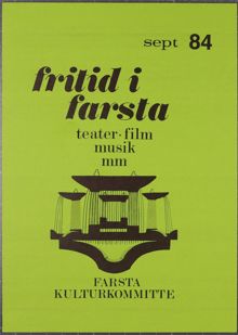 Kultur i Farsta –program för föreningsvecka 1984