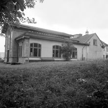 Långholmen. Karlshäll. Västra flygeln med musiksalongen från söder