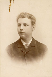 Gerhard Magnusson vid Frimurarbarnhuset, 1888.
