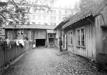 Bondegatan 28-30 gårdssidan. Nuvarande Bondegatan 48-50