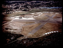 Flygbild över Bromma flygplats 1936