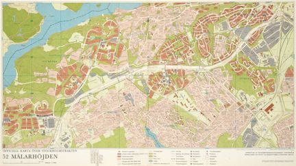 Tryckt karta i färg