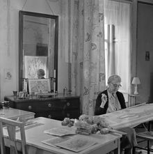 Konstnärinnan Louise Adelborg