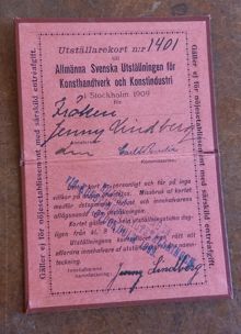 Inträdesbiljett - 1909