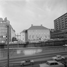 Ebba Brahes palats, Götgatan 16, från baksidan. Söderleden i förgrunden.