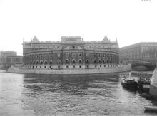 Riksdagshuset, Helgeandsholmen. Dåvarande Riksbanken
