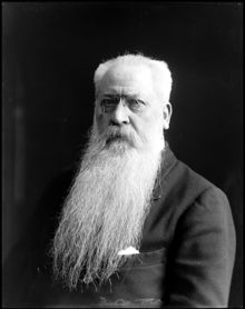 Porträtt av riksantikvarien Hans Olof Hildebrand