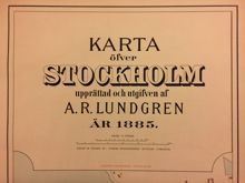 1885 års karta över Stockholm (Lundgren)