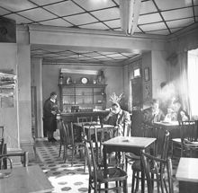 Interiör av Maja Eks Cafe, Malmskillnadsgatan 38