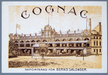 Reklamtryck. Cognac. Berns Salonger
