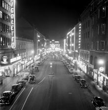 Kungsgatan österut från Kungsgatan 16 och 19