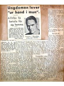 "Ungdomen kan inte sköta pengar..." - artikel 1942