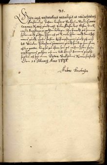 Anders Torstenssons brev till byggningskollegium angående Johan Larssons gård på Södermalm