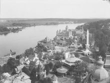 Stockholmsutställningen 1897, utsikt över nordöstra delen