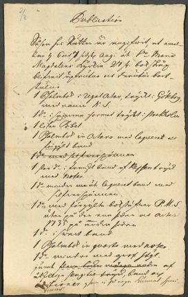 "Publication" om bokstöld i Maria Magdalena kyrka.