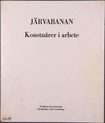 Tryckt broschyr om Järvabanans utsmyckning
