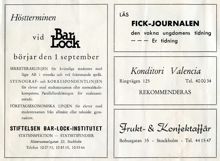 Bar-Lock-Institutet, annons