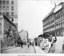 Regeringsgatan norrut från Jutas backe 1903