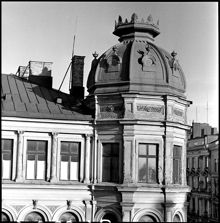 Östermalmsgatan 45. Detaljer av fasaden
