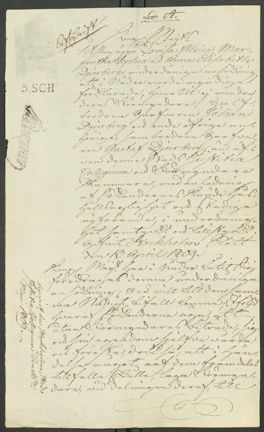 Systrarna Djurberg förklaras myndiga av blivande Carl XIII 1809. Framsidan.
