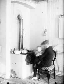 Interiör från fattigmansbostad