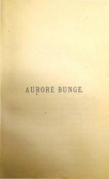 Aurore Bunge - novell av Anne Charlotte Leffler