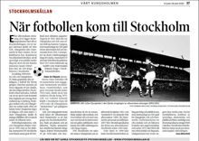 När fotbollen kom till Stockholm