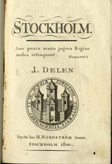 Stockholm, I. delen / Johan Elers