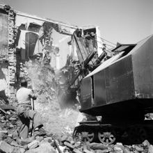 Hornsgatan 20 - 24 under rivning 1950