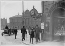 Tornbergs ur vid Gustav Adolfs torg 1914