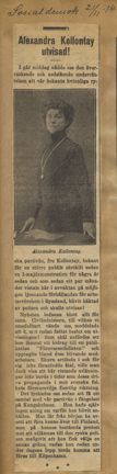 Artikeln om Alexandra Kollontay