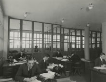 Frihamnen: Ford Motor company´s komplex i Frihamnen, kontoret