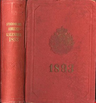 Stockholms adresskalender 1893