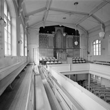 Brännkyrkagatan 31 - Blecktornsgränd 13 B. Ebeneserkyrkan, interiör av kyrksalen. Nuvarande Söderhöjdskyrkan