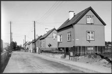 Kvarteret Tillbringaren vid Grimstahamnsvägen i Åkeshovs småstugeområde