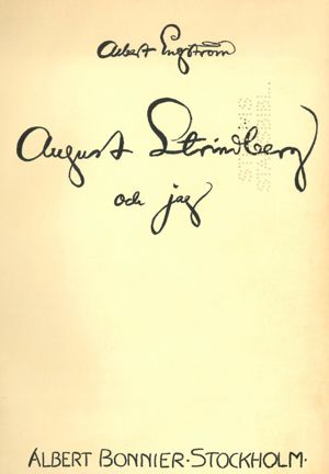 Omslagsbild August Strindberg och jag