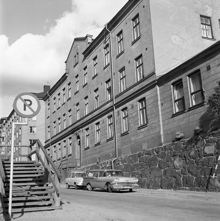 Åsögatan österut från nuvarande kvarteret Linjalen